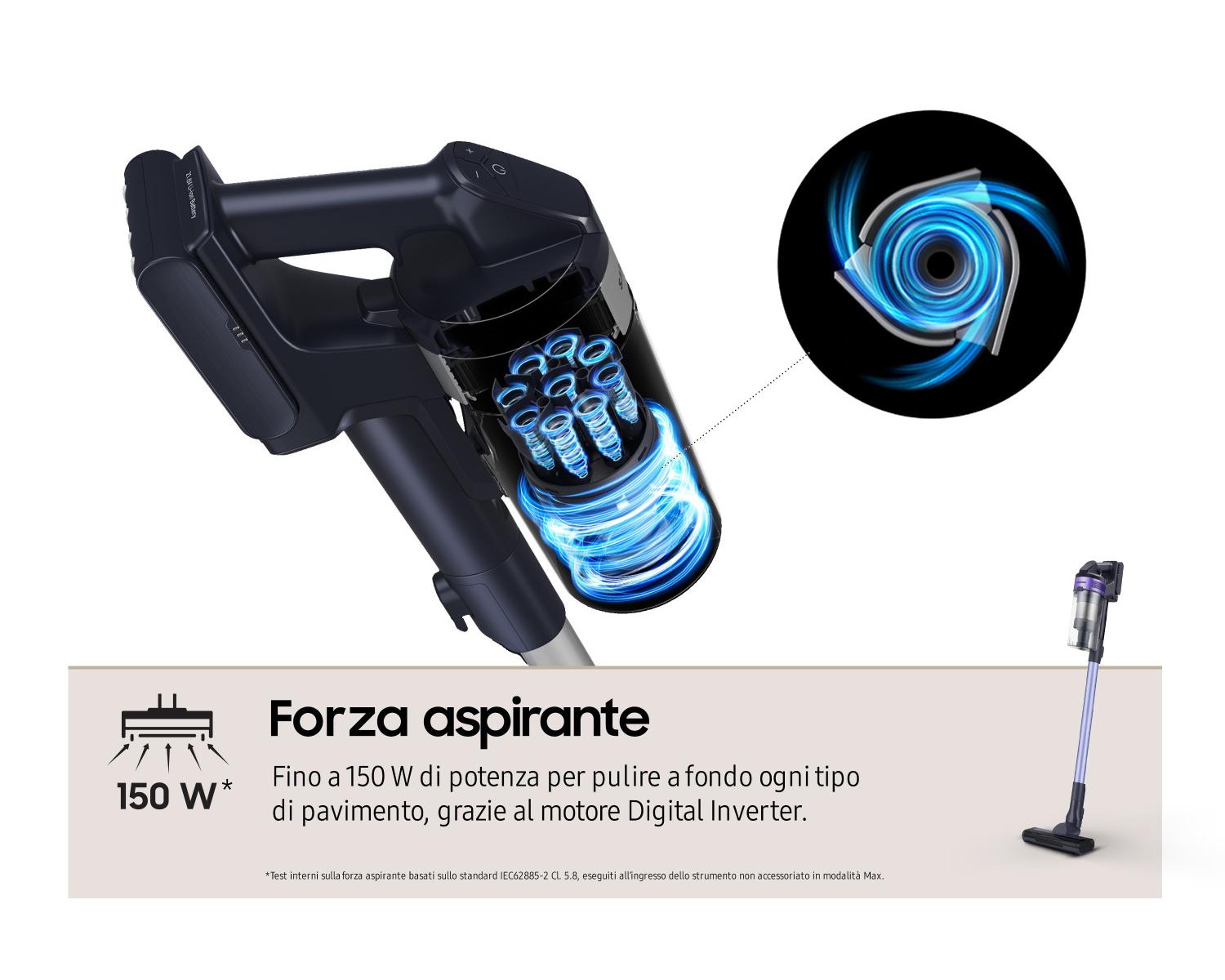 Samsung VS15A6031R4 Aspirapolvere a bastone Batteria Secco Senza sacchetto 0