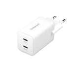 Intenso Power Adapter 2XUSB-C GAN/7804012 Universale AC Ricarica Rapida Bianco