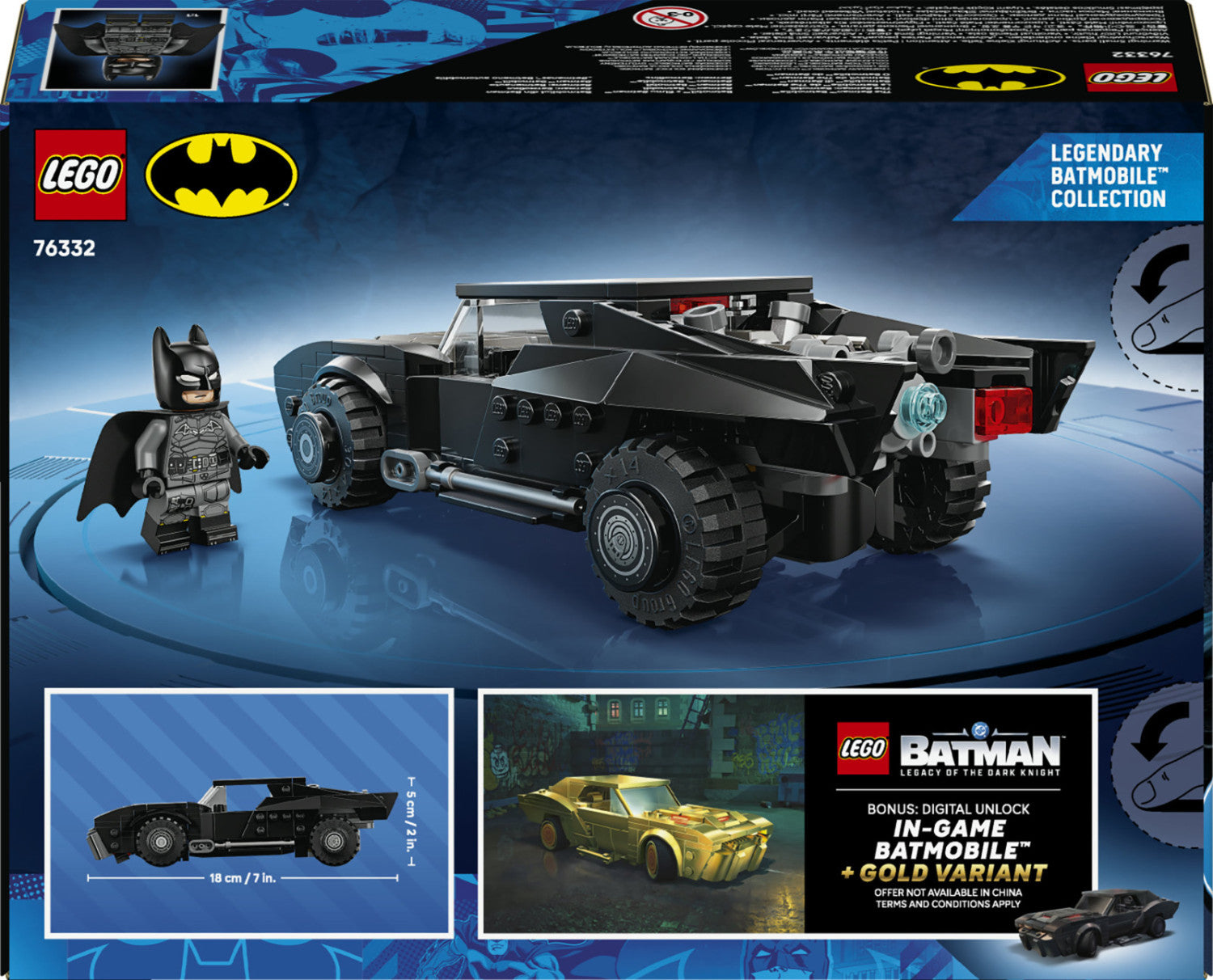 LEGO DC Batman Batmobile di Batman 76332 330 pezzi 9
