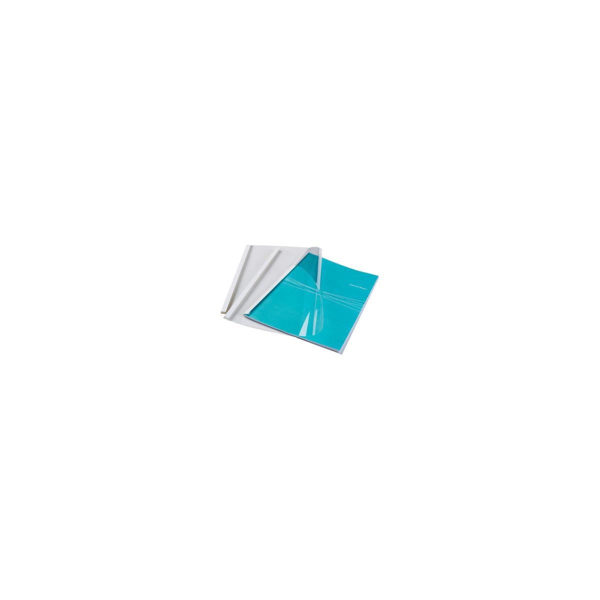 Fellowes 53154 cartellina A4 Plastica Trasparente, Bianco 100 pz