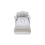 Pali Set Piumone Lettino Savana 3 Pezzi Bianco e Beige
