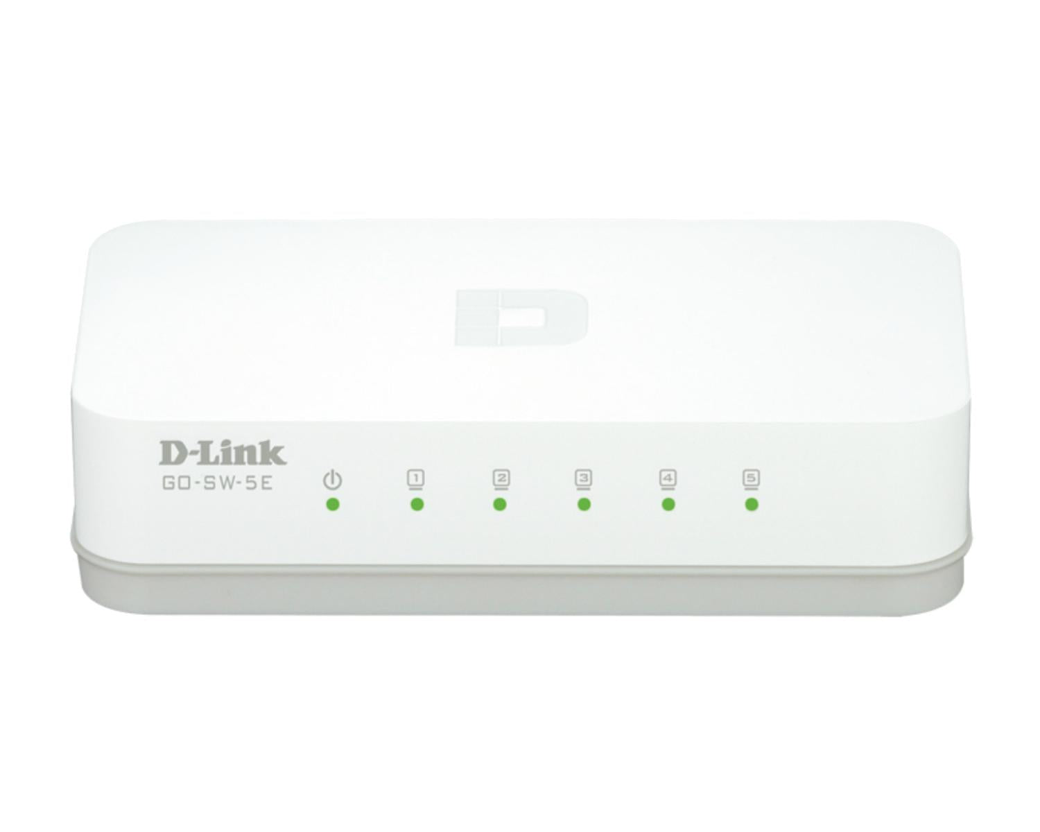 D-Link GO-SW-5E/E switch di rete Non gestito Fast Ethernet (10/100) Bianco