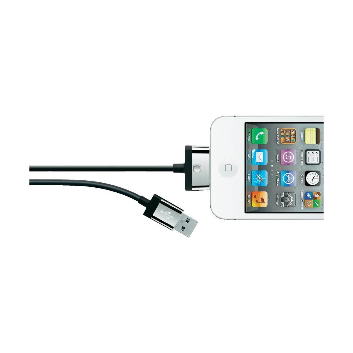 Belkin MIXIT ChargeSync, 2m cavo per cellulare Nero USB A Apple 30-pin