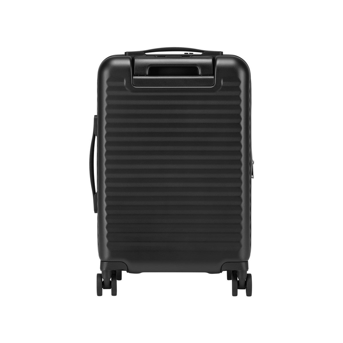 Rivacase Clark Trolley Guscio rigido Nero 34 L Alluminio, Policarbonato (PC), Poliestere