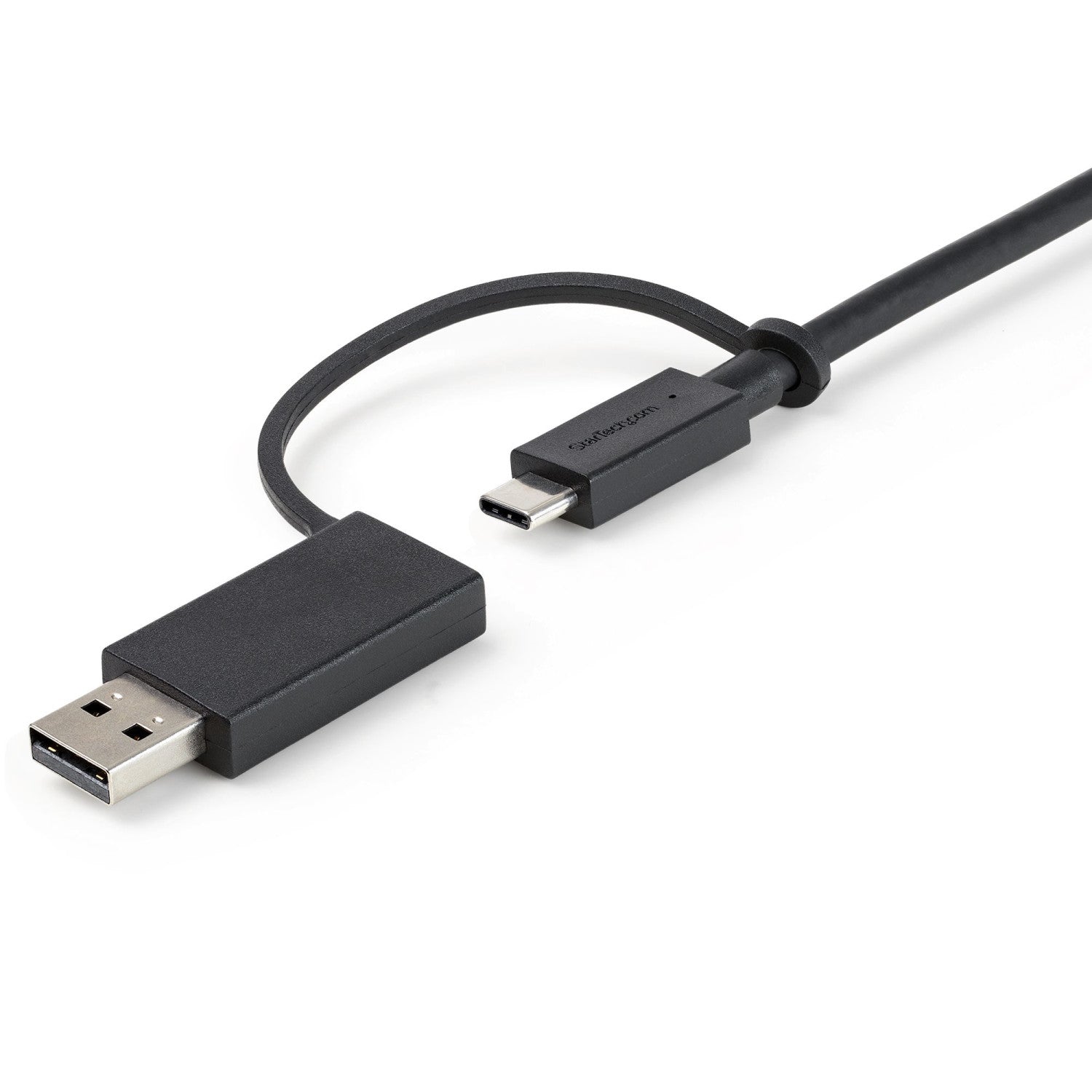 StarTech.com Cavo USB-C da 1 m con adattatore Dongle USB-A - Cavo ibrido 2-in-1 USB tipo C con USB-A - Da USB-C a USB-C (10Gbps/100W PD), da USB-A a USB-C (5Gbps) - Ideale per docking station ibride