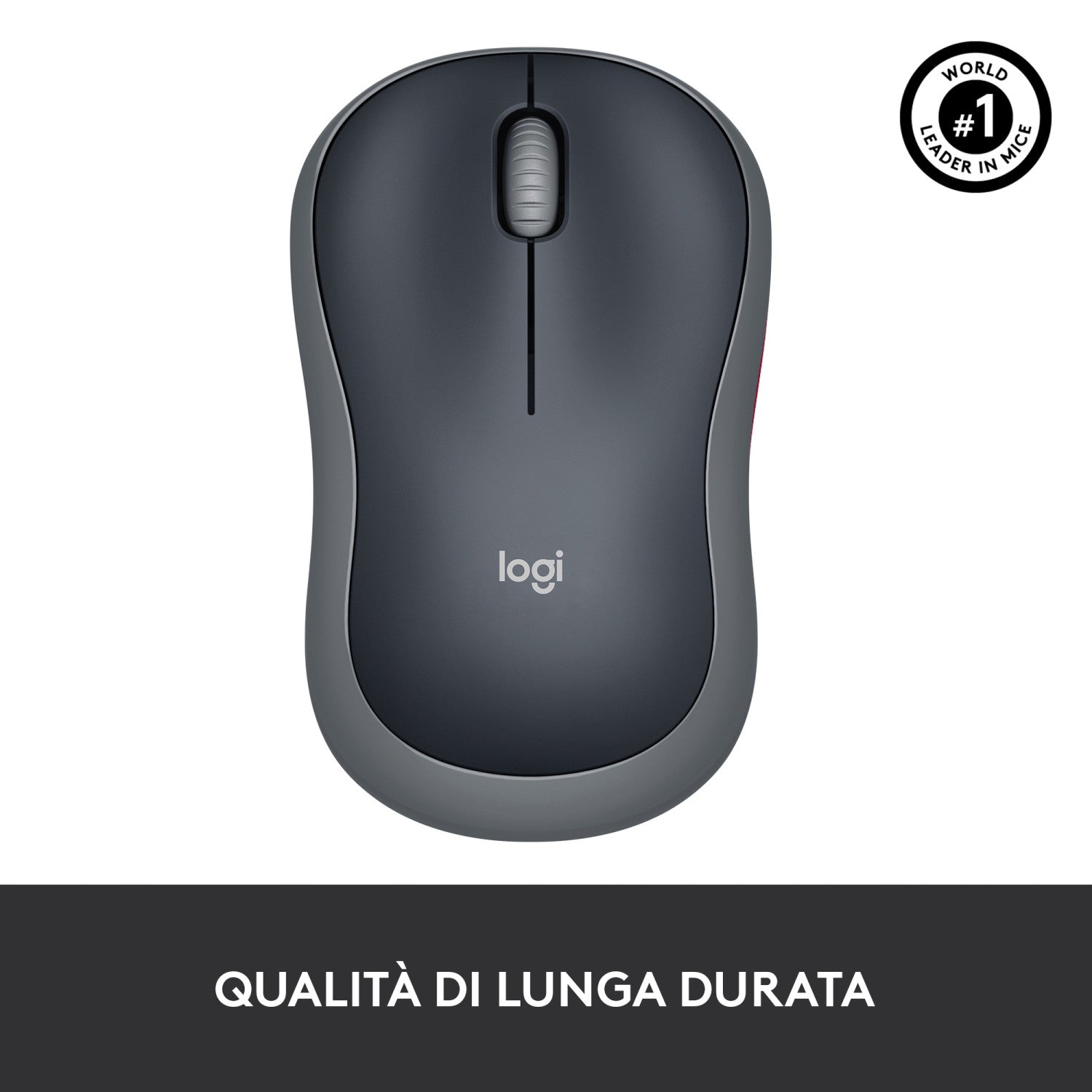 Logitech 910 002235 Mouse Wireless Ottico M185 Grigio Nero