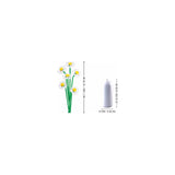 Margherite con vaso Sluban M38 B1101 16 Bianco Verde