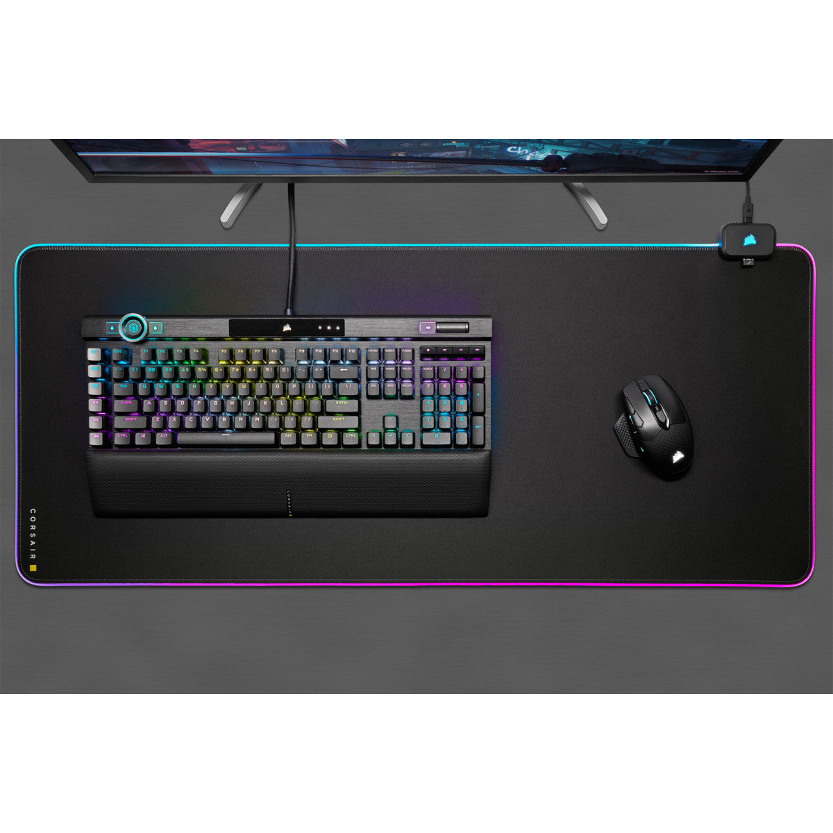Corsair MM700 RGB Tappetino per Mouse per Gioco da Computer Nero
