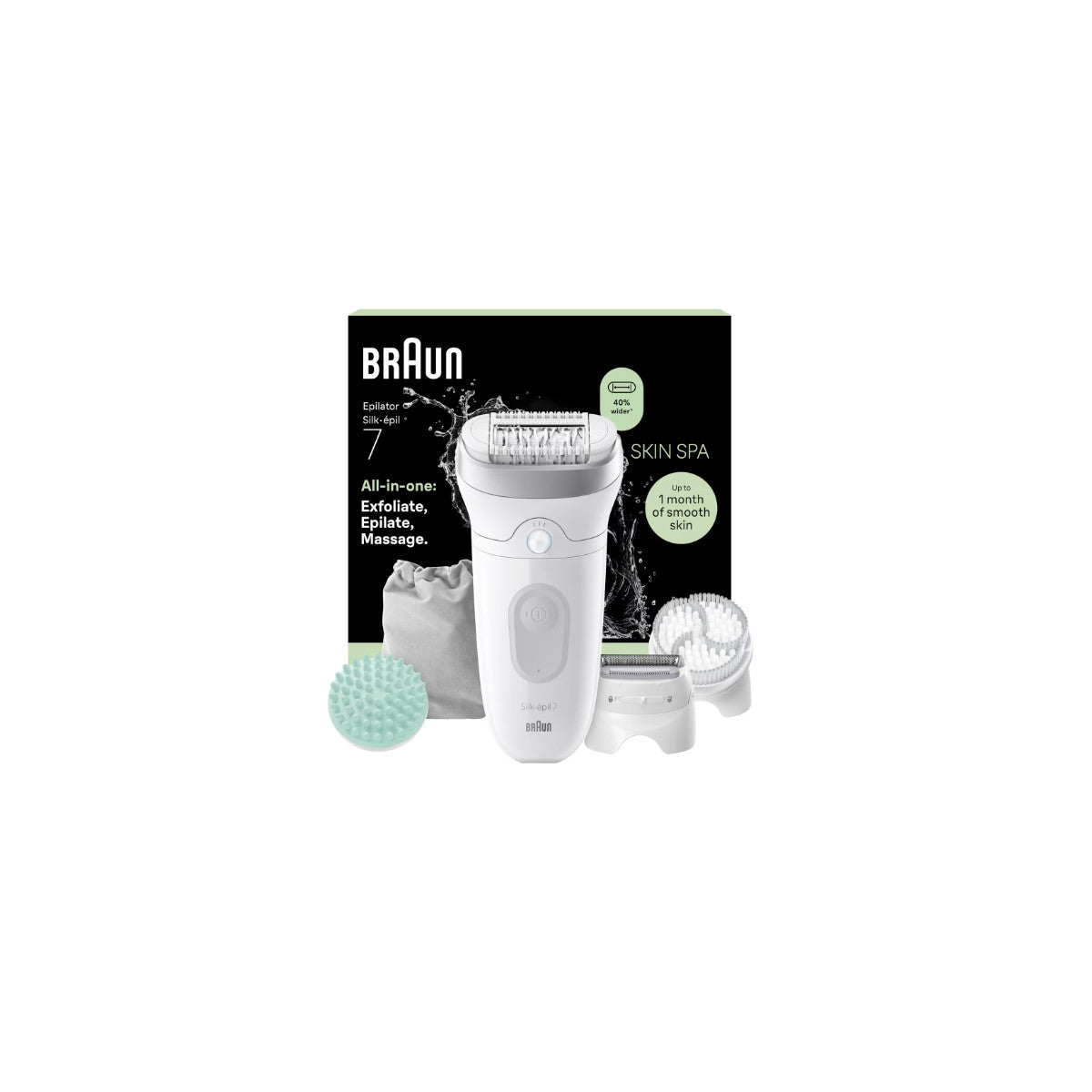 Braun Silk-épil 7 Silk épil 7 SkinSpa 7-081 40 pinzette Bianco