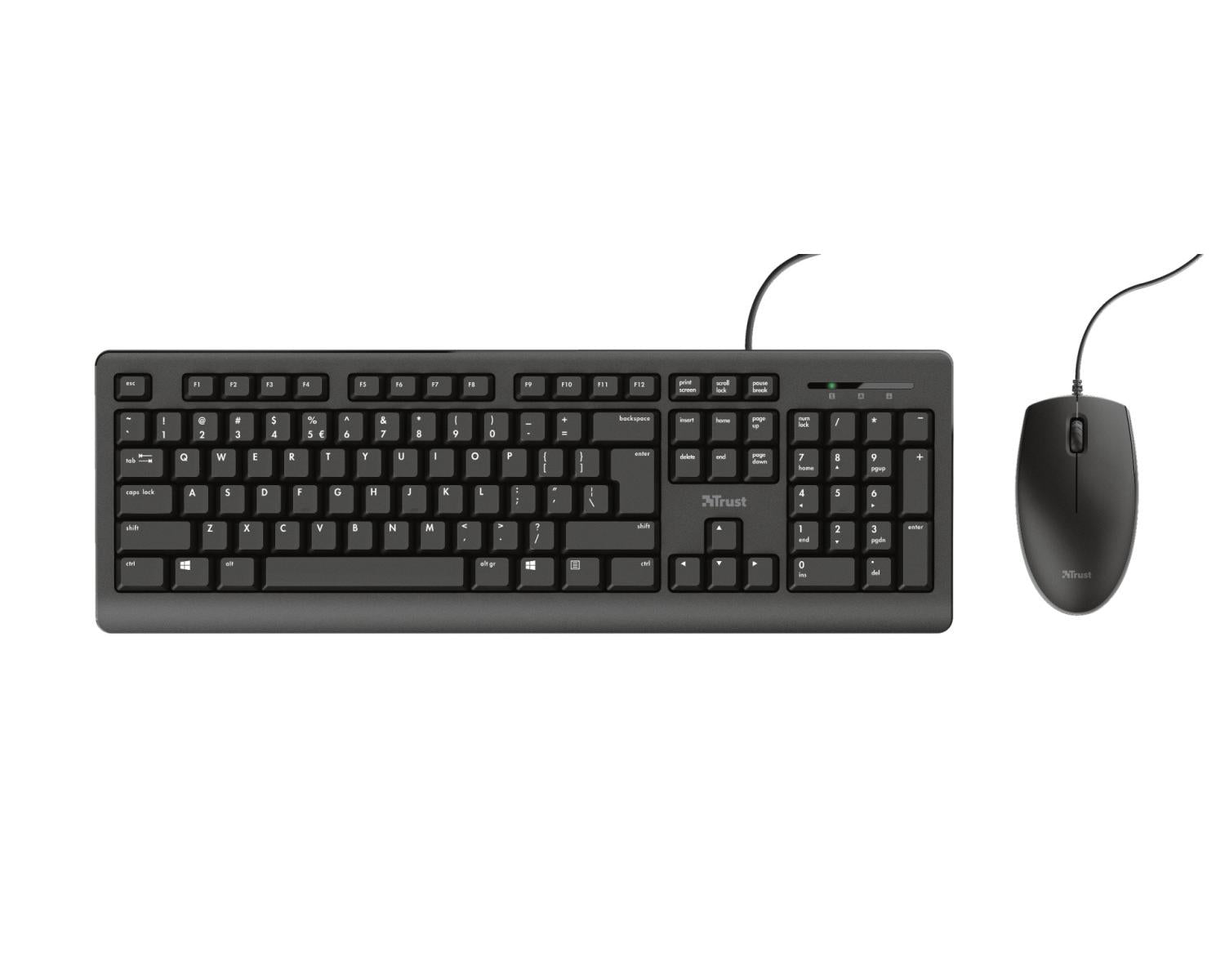 Trust 23971 tastiera Mouse incluso USB QWERTY Italiano Nero