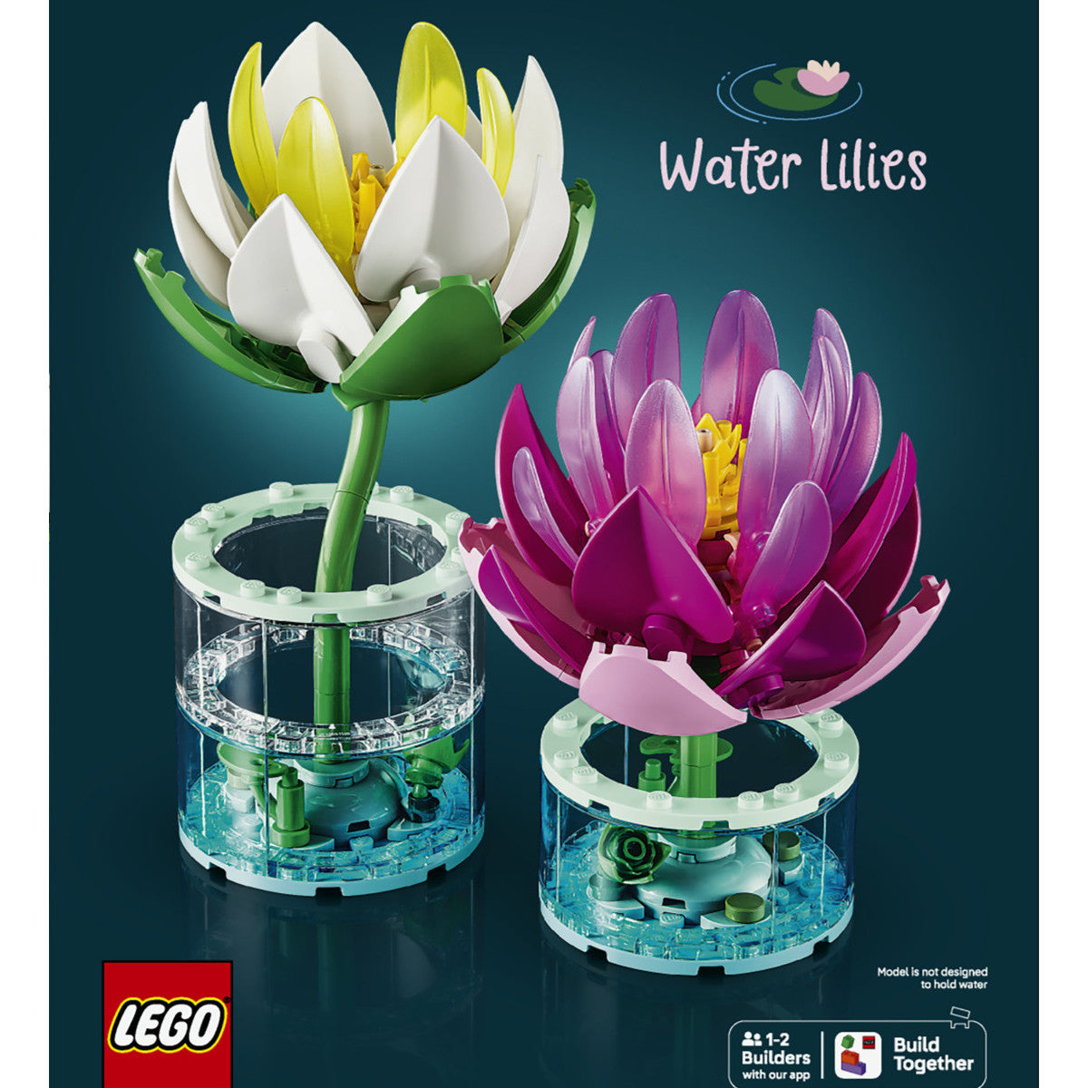 LEGO Botanicals 11511 Ninfee, Piante Artificiali Con Fiori Finti in 2 Vasi, Decorazione Camera da Letto, Regalo Bambini 9