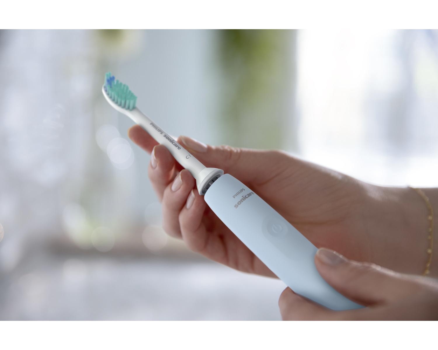 Philips 2100 series HX3651/12 spazzolino elettrico Adulto Spazzolino elettrico sonico Blu, Bianco