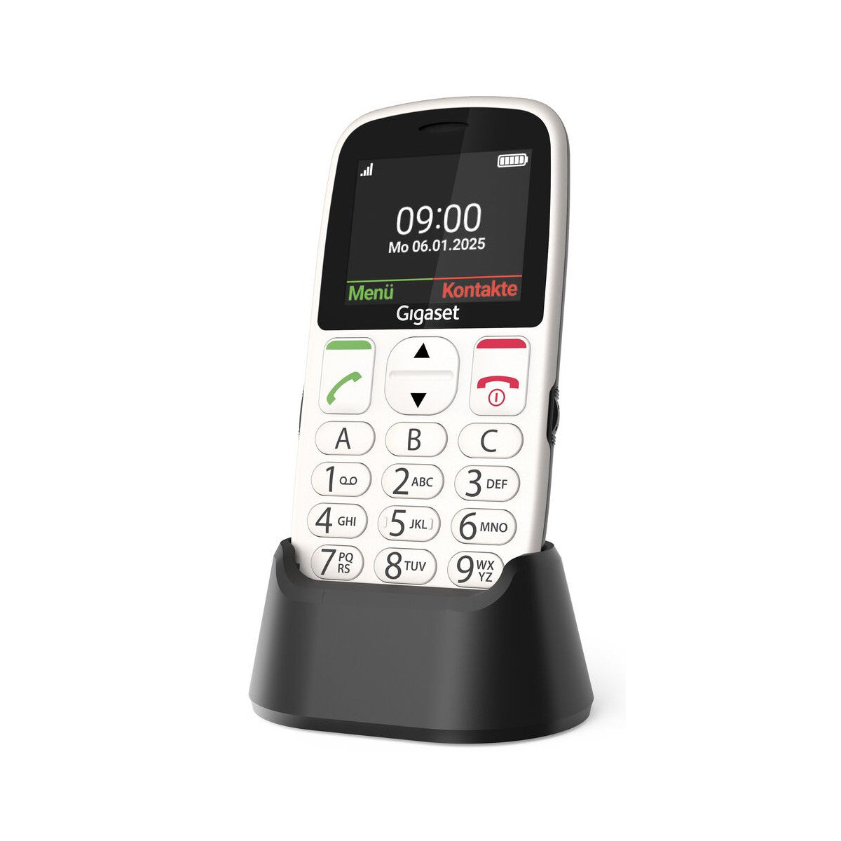 Gigaset GL395 5,59 cm (2.2") 90 g Bianco Telefono per anziani