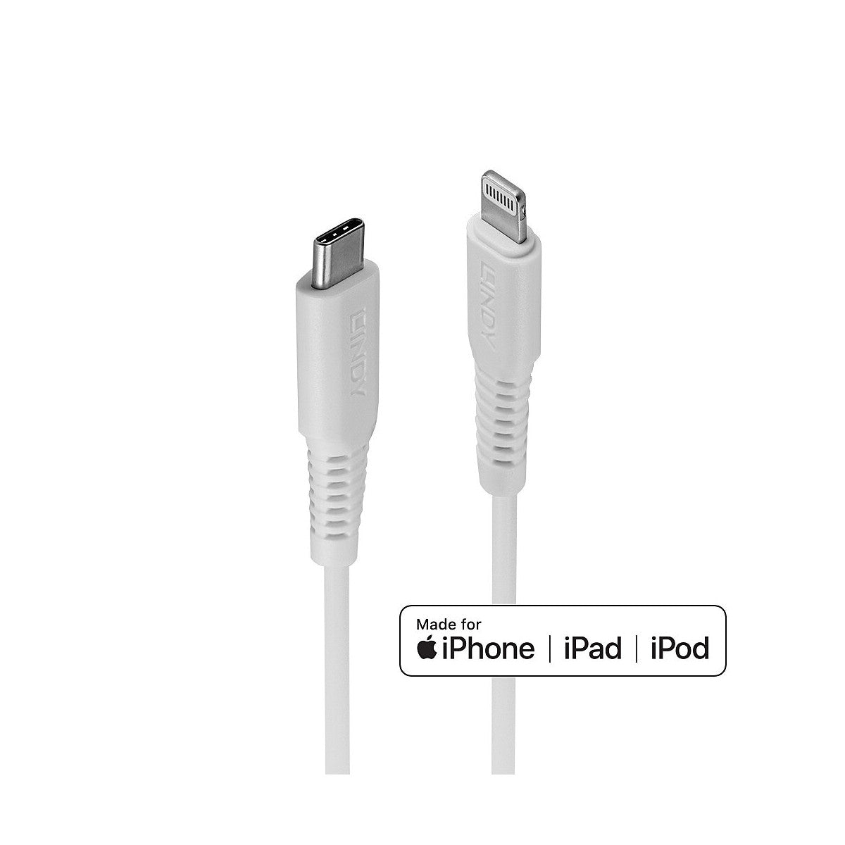 Lindy 31318 cavo Lightning 3 m Bianco