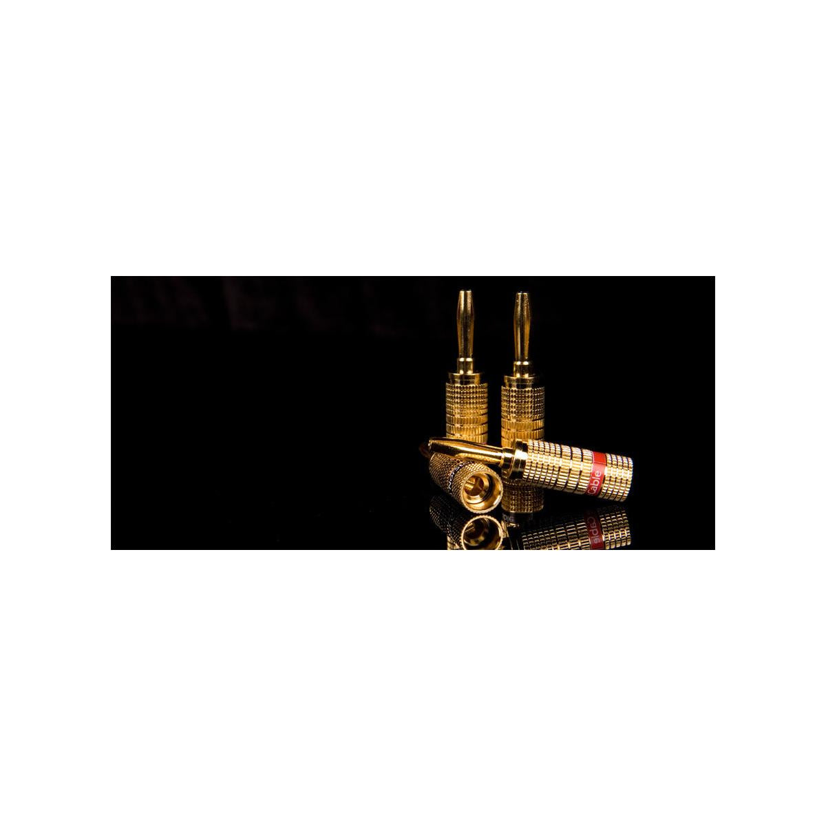 Norstone NORBANX4 - Set of 4 gold-plate banana plugs Oro