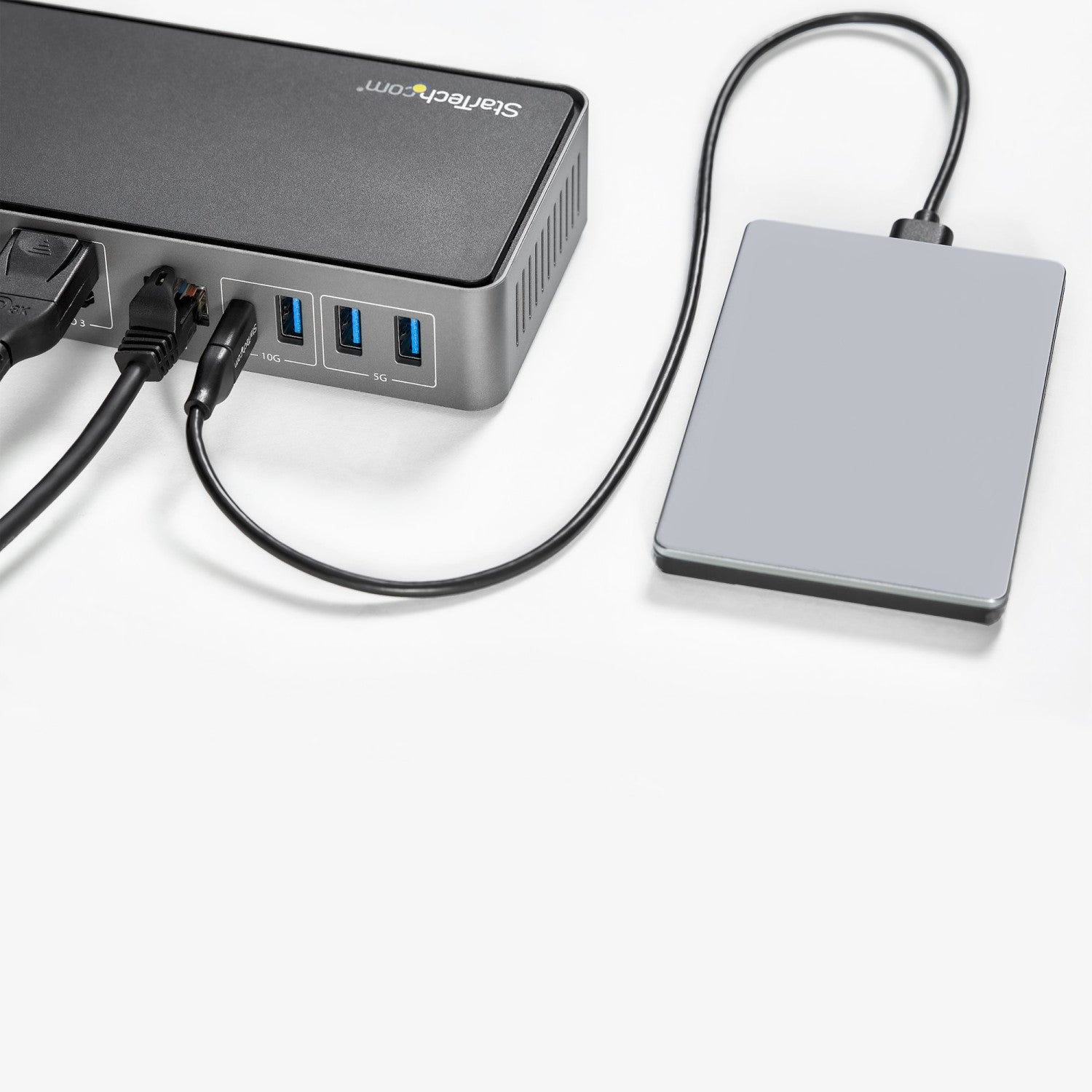 StarTech.com USB-C e USB-A Dock - Docking station universale triplo monitor DisplayPort e HDMI 4K 60Hz - 85W Power Delivery, Hub 6x USB, GbE, Audio - Docking station USB tipo C/USB 3.1 Gen 2 10Gbps