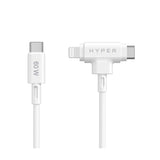 Targus HyperJuice cavo USB USB 2.0 1,5 m USB C USB C Lightning Bianco