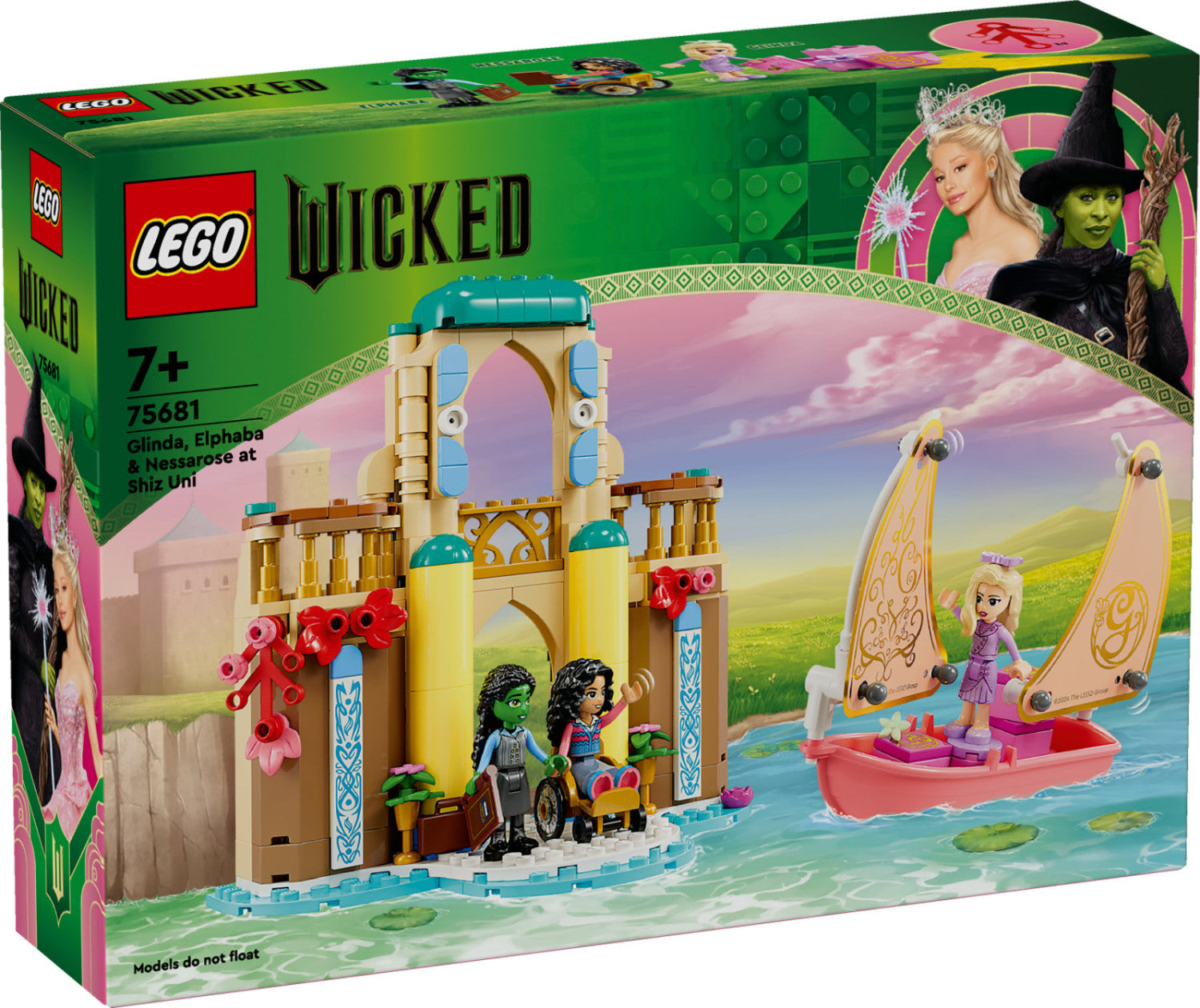 LEGO Wicked Set 75681 Glinda Elphaba Nessarose Università di Shiz 304 Pezzi