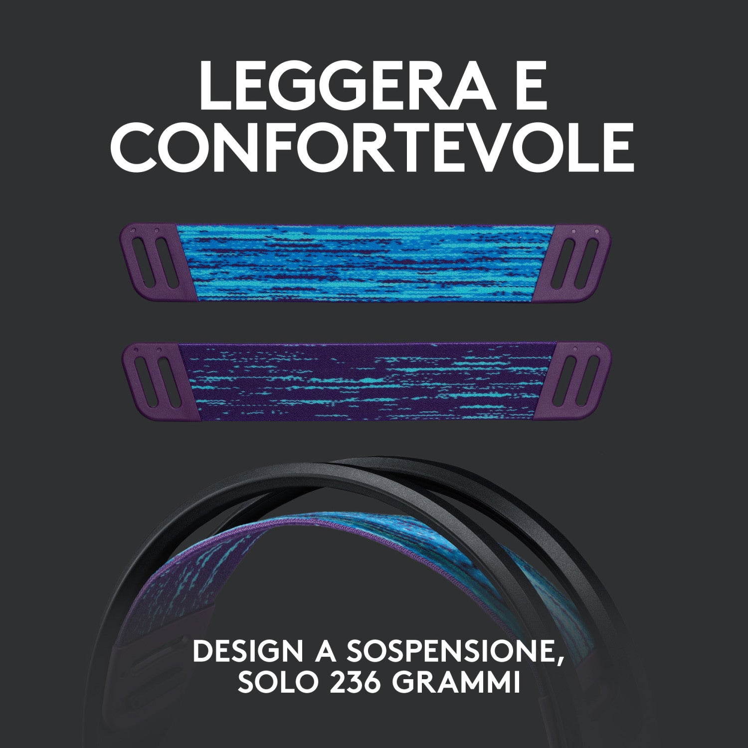 Logitech G G535 Cuffie Wireless a Padiglione da Gaming Nero