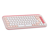 Logitech POP Icon Combo tastiera Mouse incluso Universale Bluetooth QWERTY Italiano Rosa, Bianco