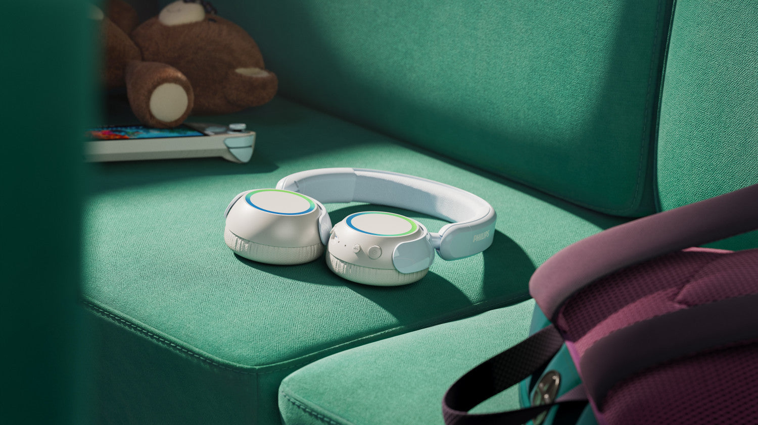 Philips TAK4200B Auricolare Con cavo e senza cavo A Padiglione Musica e Chiamate Bluetooth Bianco, Blu