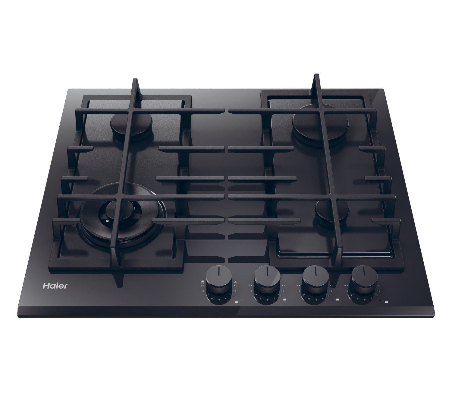 Haier Series 4 HAVG6BF4TB-PB Piano cottura Nero Da incasso 60 cm Gas 4 Fornelli