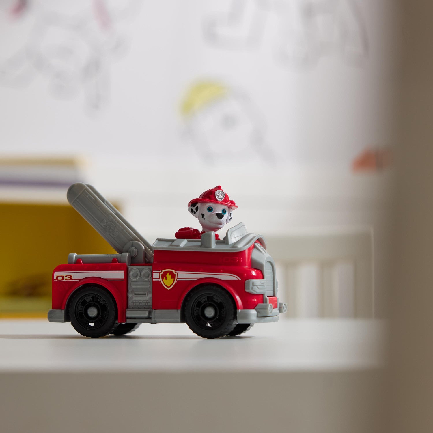 PAW Patrol , Camion dei Pompieri di Marshall, Veicolo e Personaggio Marshall, Giochi Bambini, 3 anni