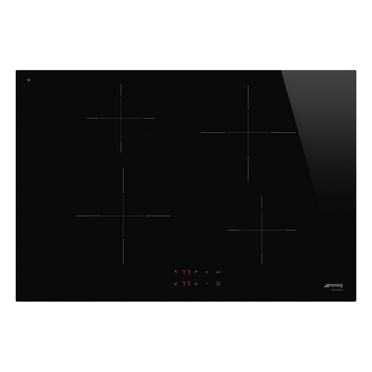 Smeg SI2741D Piano cottura a induzione Vetroceramica Da incasso 75 cm 4 Fornelli Nero