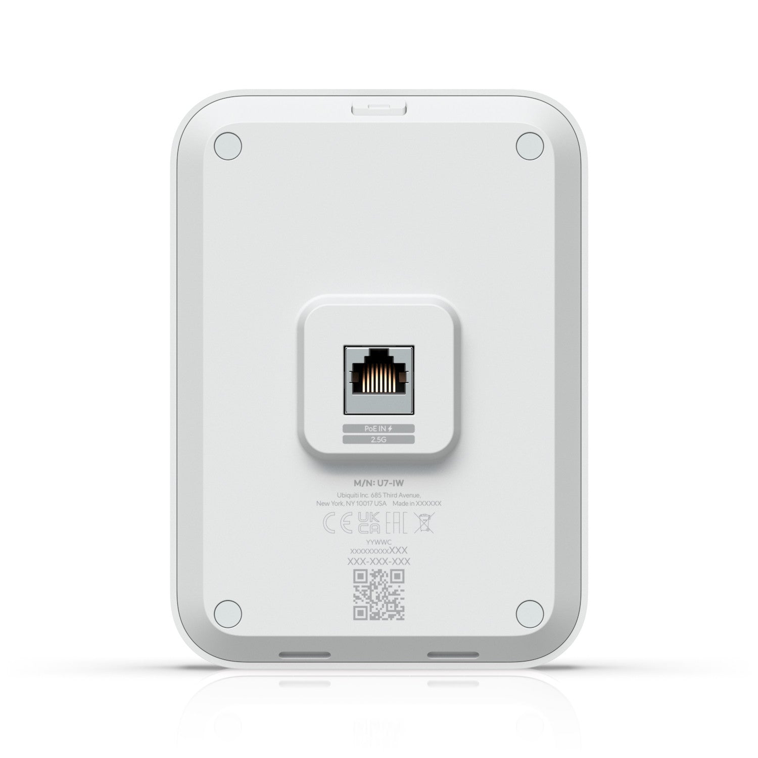 Ubiquiti U7 In-Wall 4300 Mbit/s Bianco Supporto Power over Ethernet (PoE)