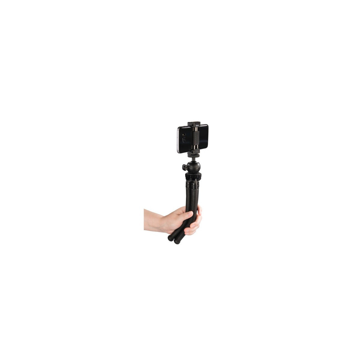 Hama Mini Treppiedi con gambe a snodo per Smartphone, Gopro e fotocamera, 27 cm, nero