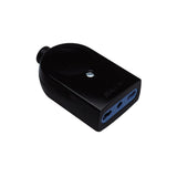 POLYPOOL PP0466 Presa mobile bivalente uscita cavo assiale Nero