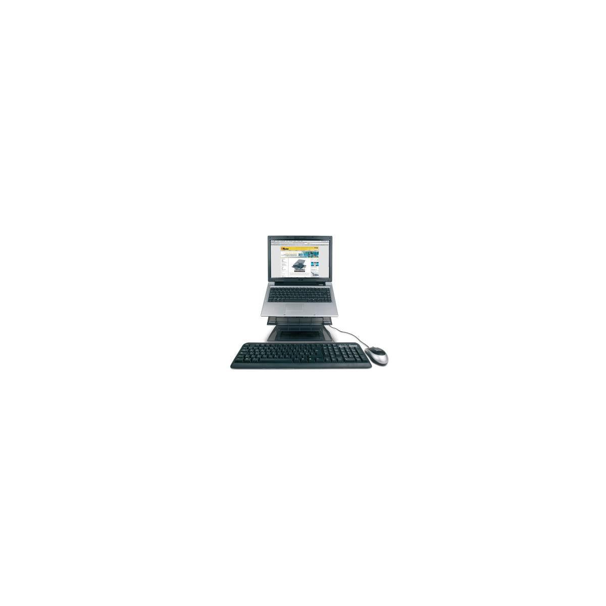 Hamlet XTMS100KM Tiramisù Notebook stand with keyboard and mouse Nero
