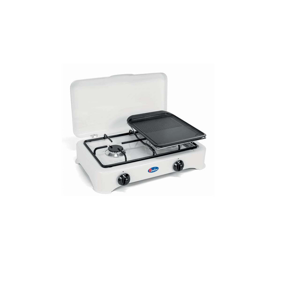 CFParker Bistecchiera Marietta RL in Alluminio Pressofuso Teflonato con Telaio per Fornello Smaltato