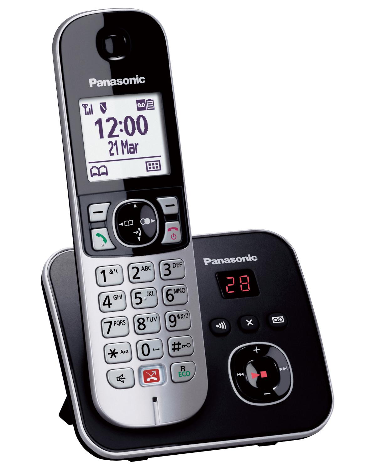 Panasonic KX-TG6861 Telefono DECT Identificatore di chiamata Nero, Grigio