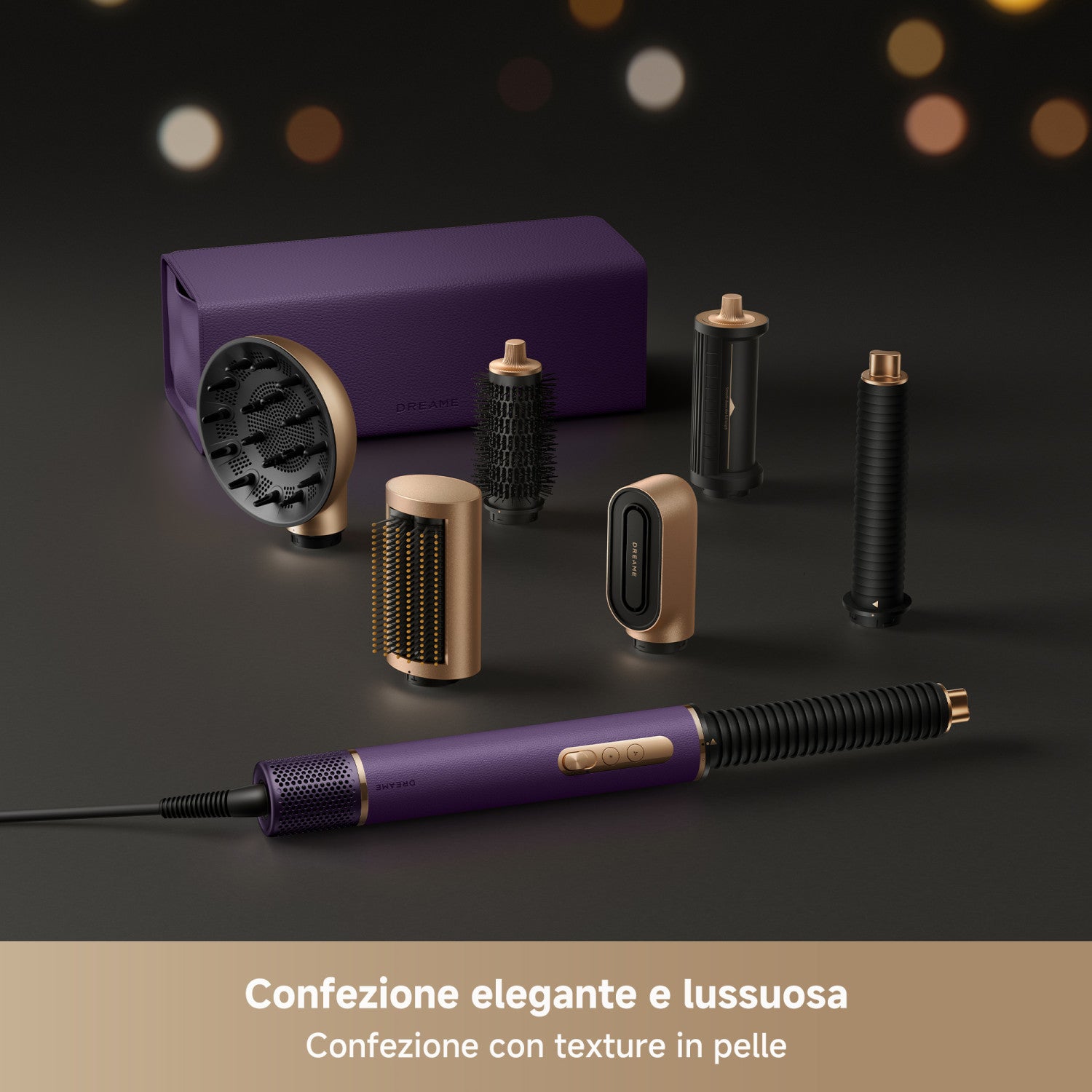 Dreame AirStyle Pro 2 Kit per lo styling dei capelli Caldo Viola 1300 W 2,8 m
