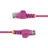 StarTech.com Cavo Ethernet CAT6 Rosa da 2m; Patch UTP con Plug RJ45 Antigroviglio e Rilievi di Trazione, Cavo Lan Slim in Rame Puro 26AWG, Sottoposto a test Fluke