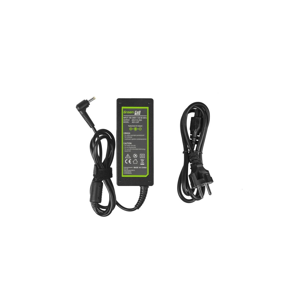 Green Cell AD123P adattatore e invertitore Interno 65 W Nero