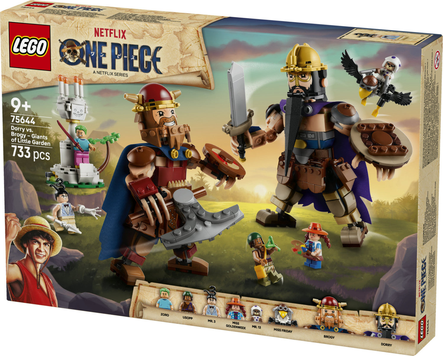 LEGO One Piece 75644 Dori Contro Brogi Giganti Di Little Garden, Gioco Con 2 Action Figure, 5 Minifigure, Regalo Bambini 9
