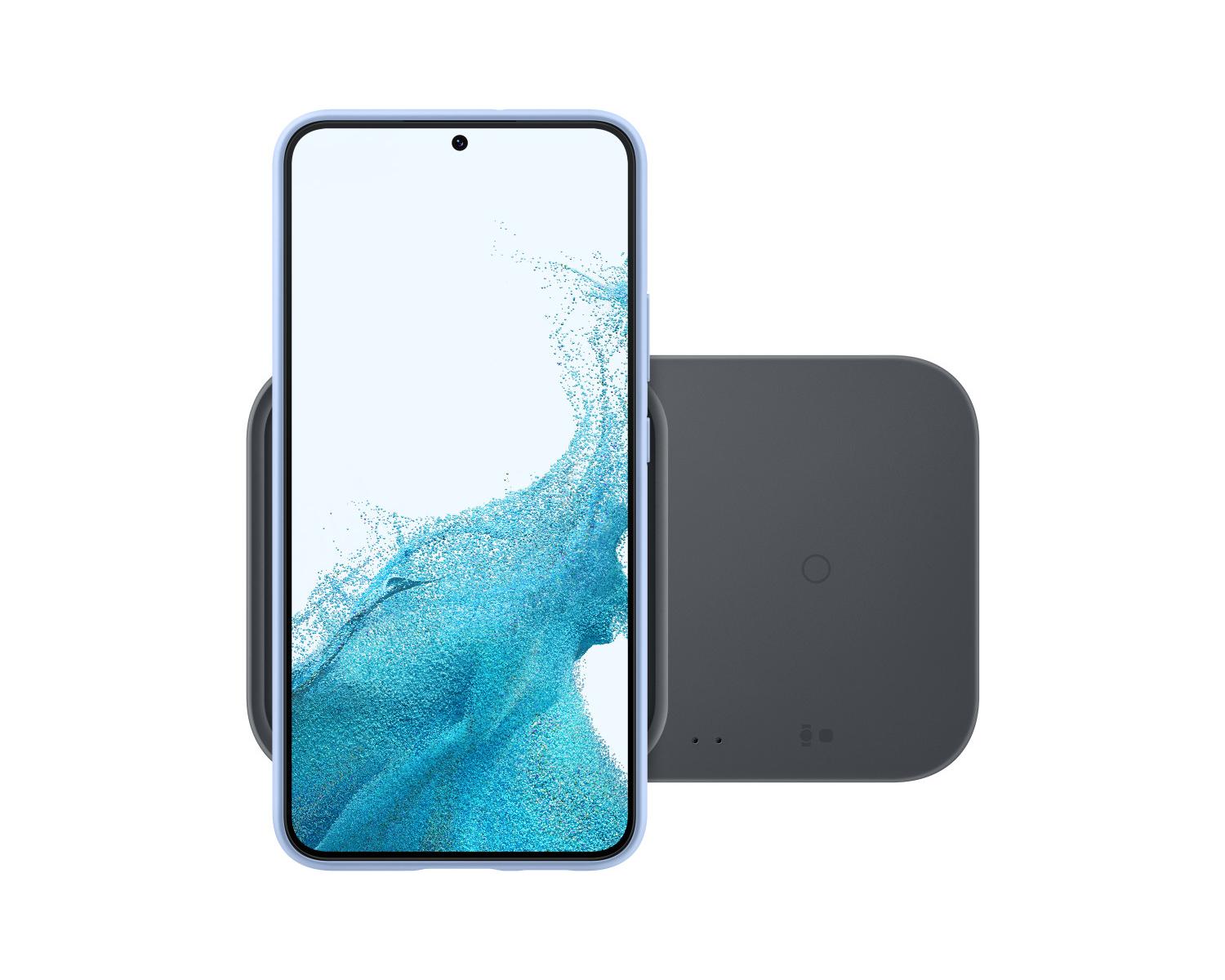 Caricabatterie Wireless Samsung EP-P5400BBEGEU Doppia Carica Charger Duo 15W Usb C Senza Fili Nero