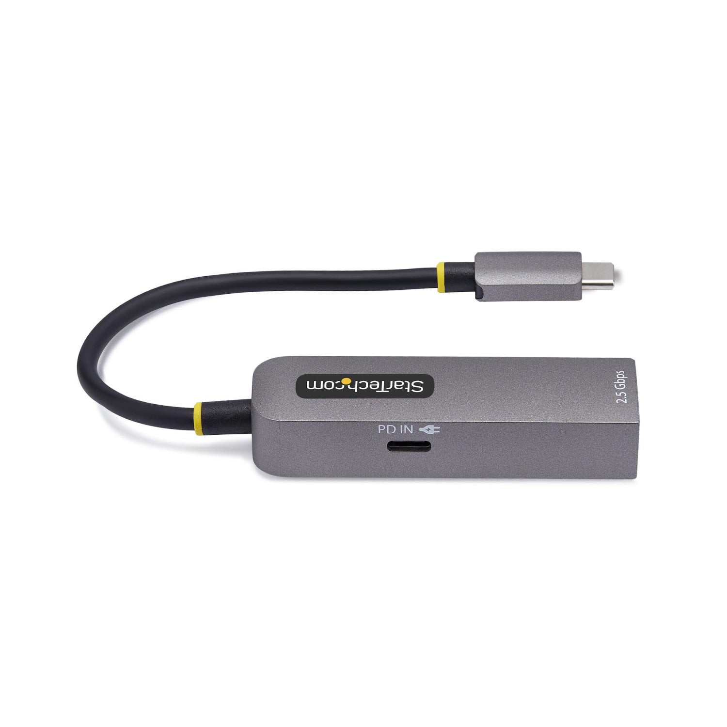 StarTech.com Adattatore Ethernet USB C, Convertitore di Rete NBASE-T 2.5/1GbE da USB Type-C 3.0 a RJ45, NIC PD 100W Pass-Through compatibile Thunderbolt, Win e Mac