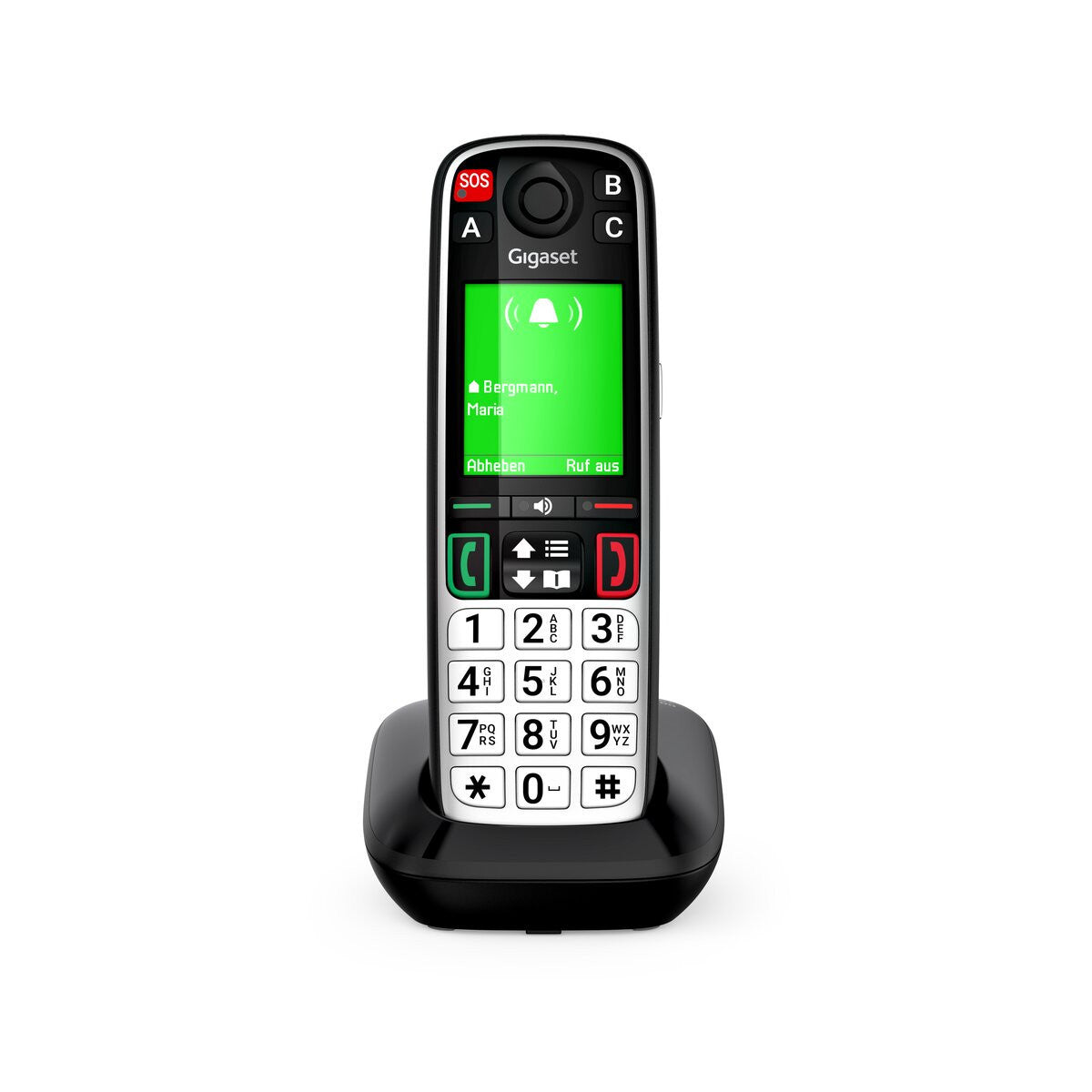 Gigaset EASY 500 Telefono analogico/DECT Identificatore di chiamata Nero, Argento