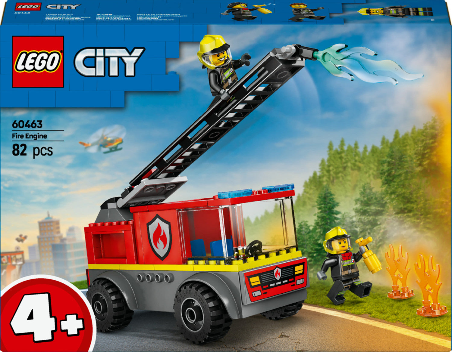 LEGO City Camion dei Pompieri con Scala 60463 Set Costruzione 82 Pezzi 4