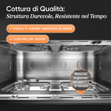 Cosori FRIGGITRICE AD ARIA Dual Blaze Twinfry™ Chef Edition, 2800W, 10 Litri, Funzioni 7 in 1, Doppia Resistenza, Doppio Cestello 5L&5L e Separatore Rimovibile, WiFi, 40-240℃, Grigio scuro