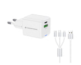 Conceptronic ALTHEA16W Caricabatterie per dispositivi mobili Universale Bianco AC Ricarica rapida Interno