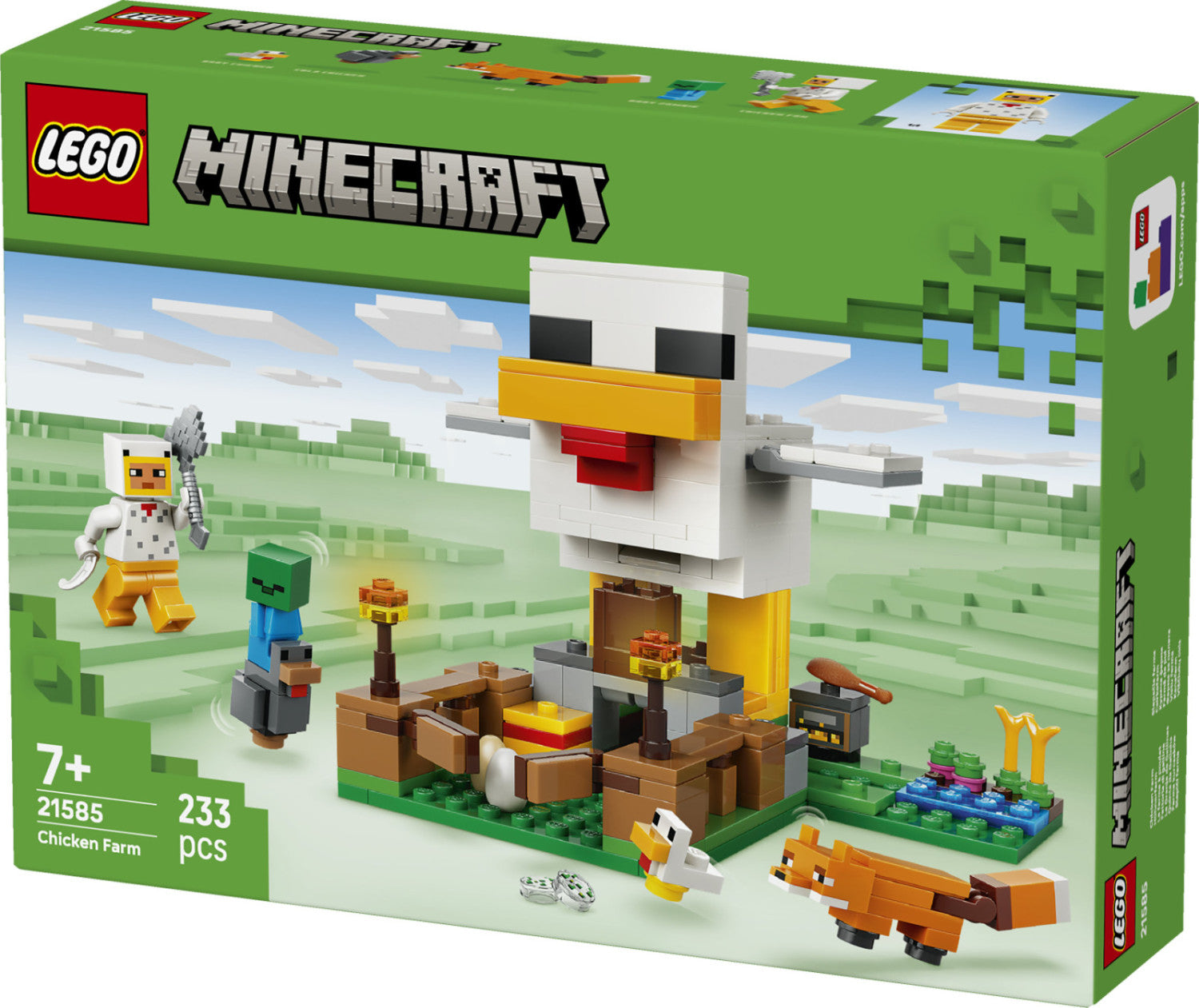 LEGO Minecraft Fattoria di Galline 21585 Set da Costruzione 233 Pezzi per Bambini 7 Anni