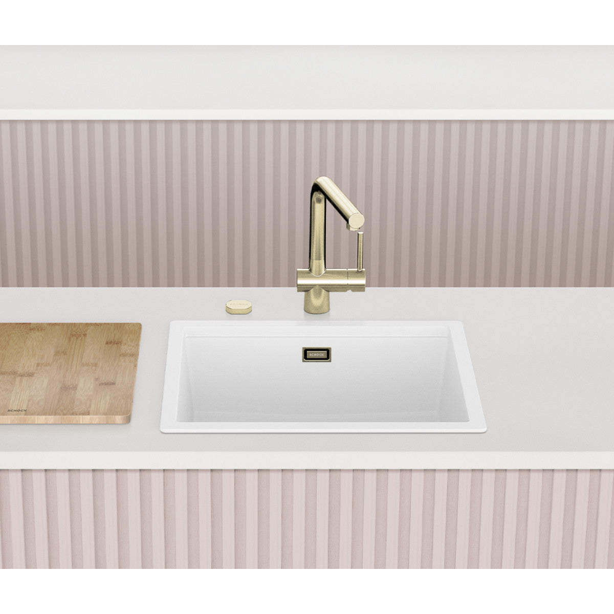 Schock Lahti N100L Lavello montato su piano Rettangolare Cristalite