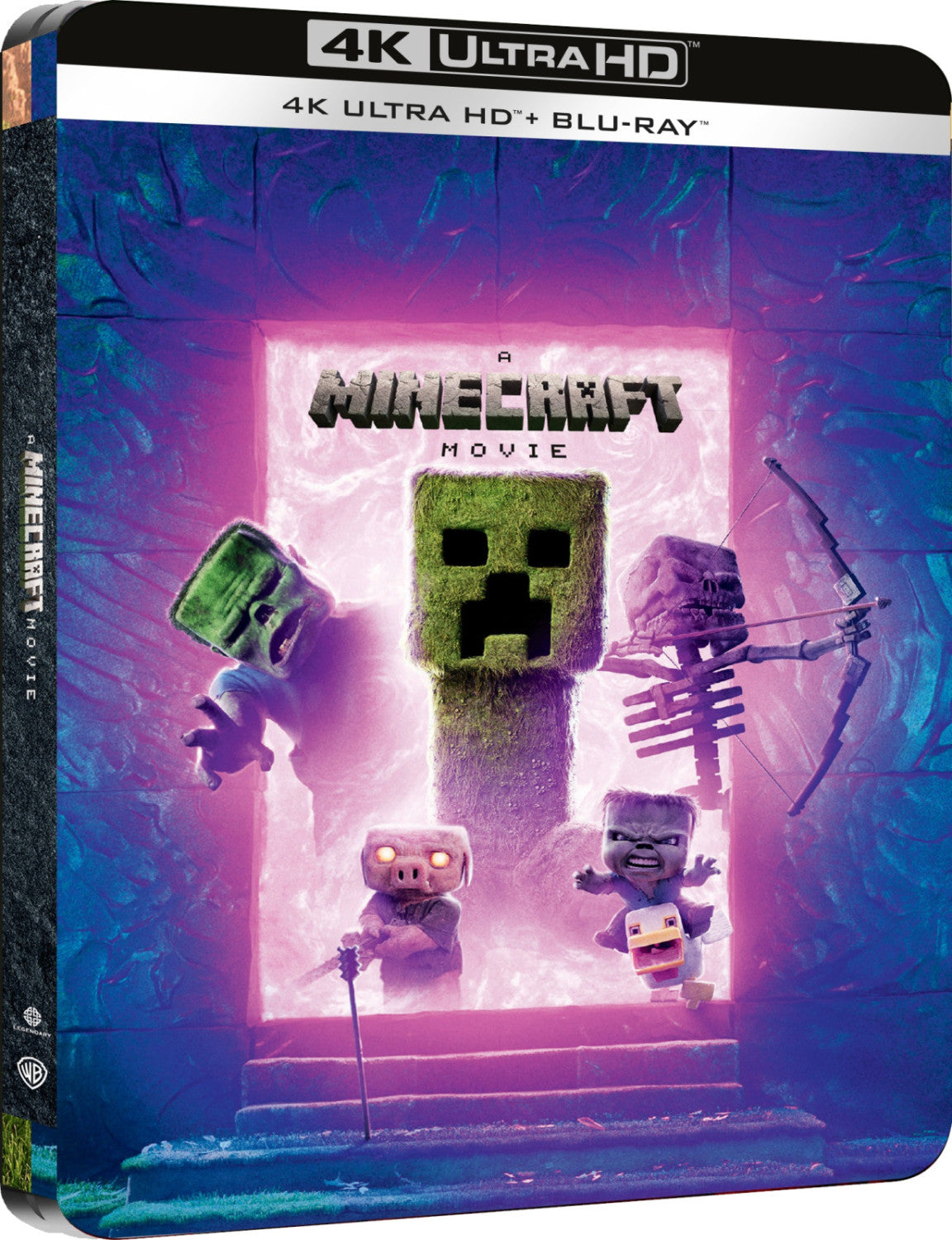 Warner Home Video Un Film Minecraft Steelbook 4 'Portal' (4K Ultra HD Blu-Ray)