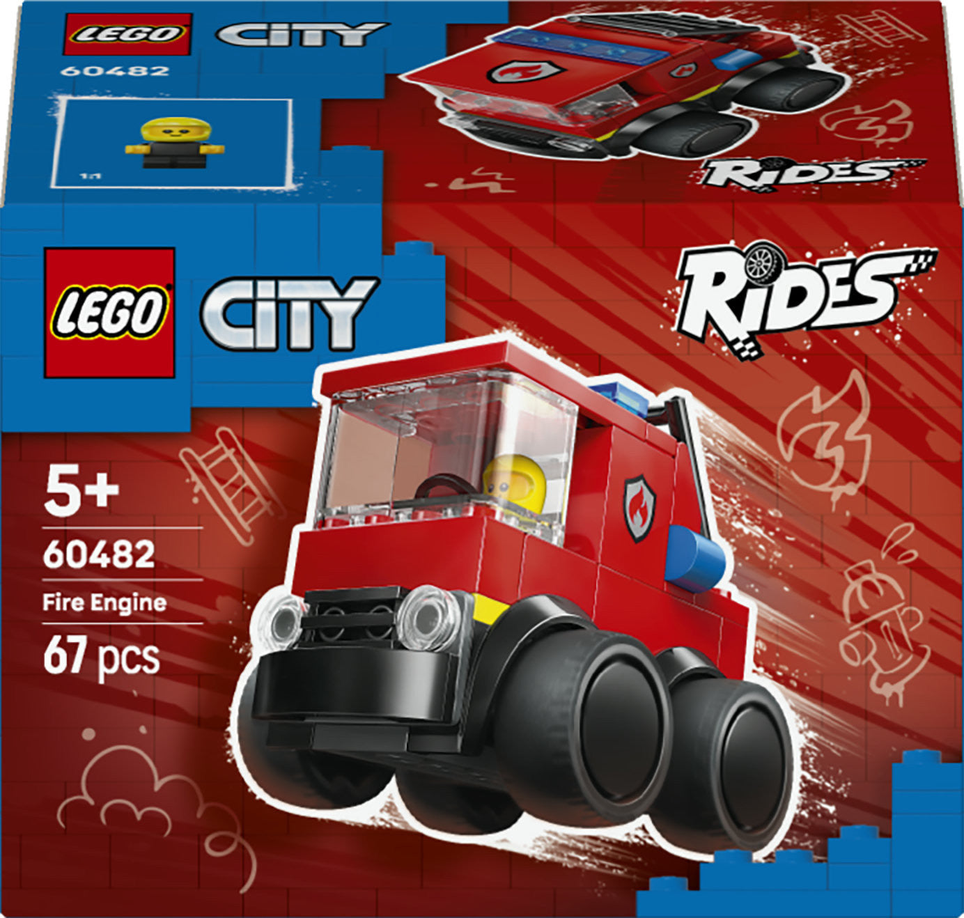 LEGO City Camion dei Pompieri 60482 Set da Costruzione 67 Pezzi per Bambini dai 5 Anni