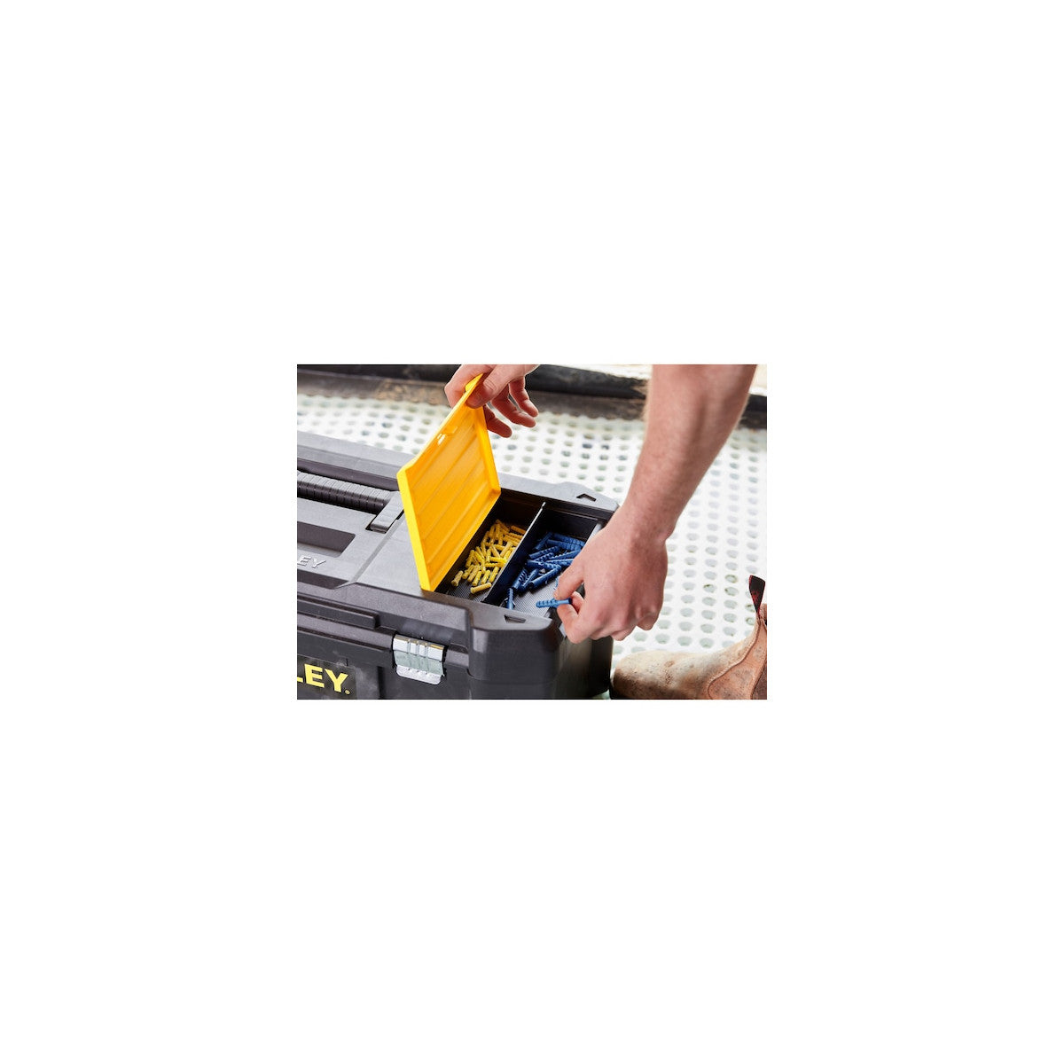 Black Decker STST82976-1 Cassetta degli attrezzi Nero, Giallo