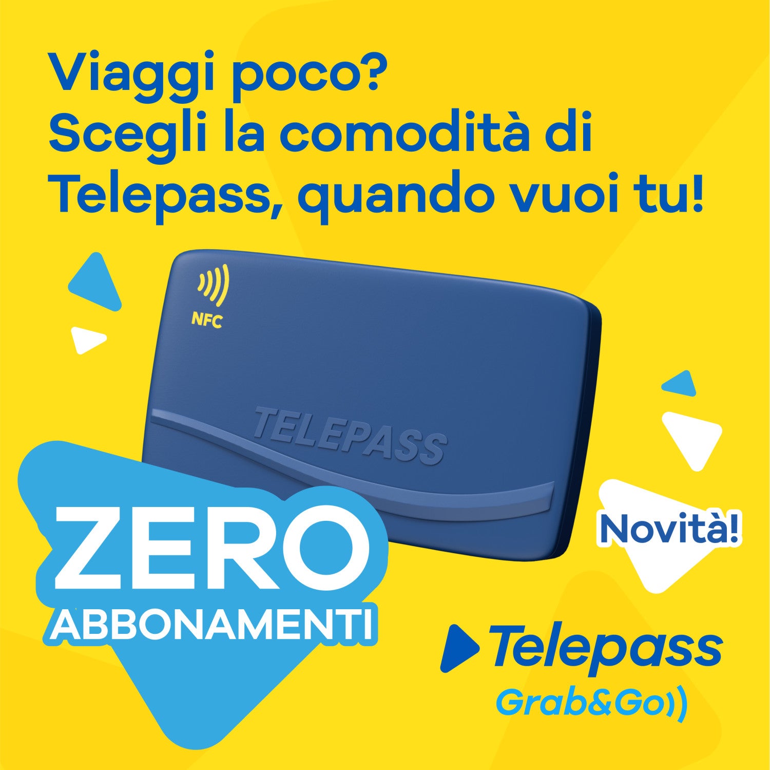 Telepass Grab Go tag RFID Blu 1 pz